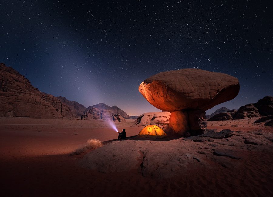 Stargazing experience in Wadi Rum