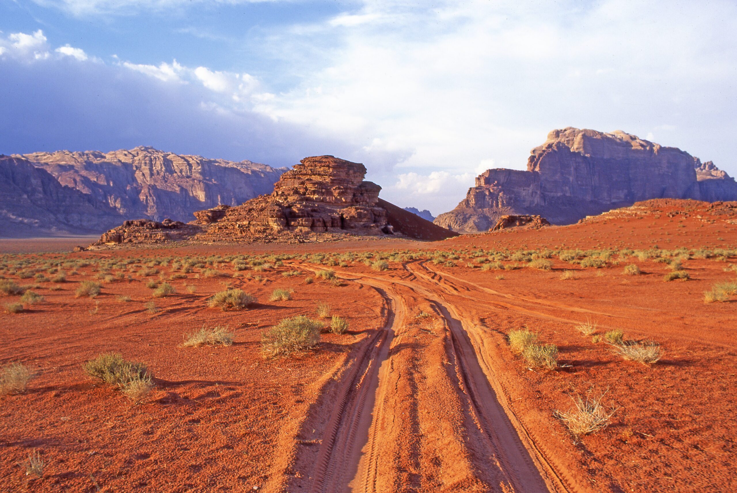spectacular desert wilderness in Jordan – the magnificent landscape – “Wadi Rum”, also known as the Valley of the Moon
