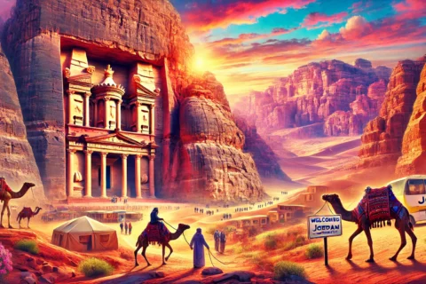 Jordan sightseeing tour, Petra , Wadi Rum , Dead Sea , Jerash , Ajloun , Umm Qais , Jordan sightseeing Places .