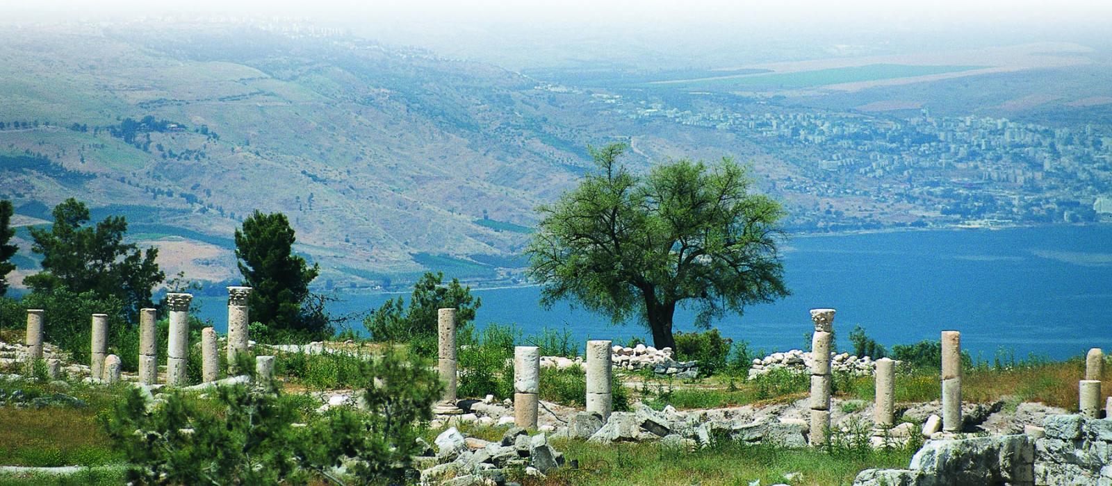 The View of The Sea of Galilee From Umm Qais.